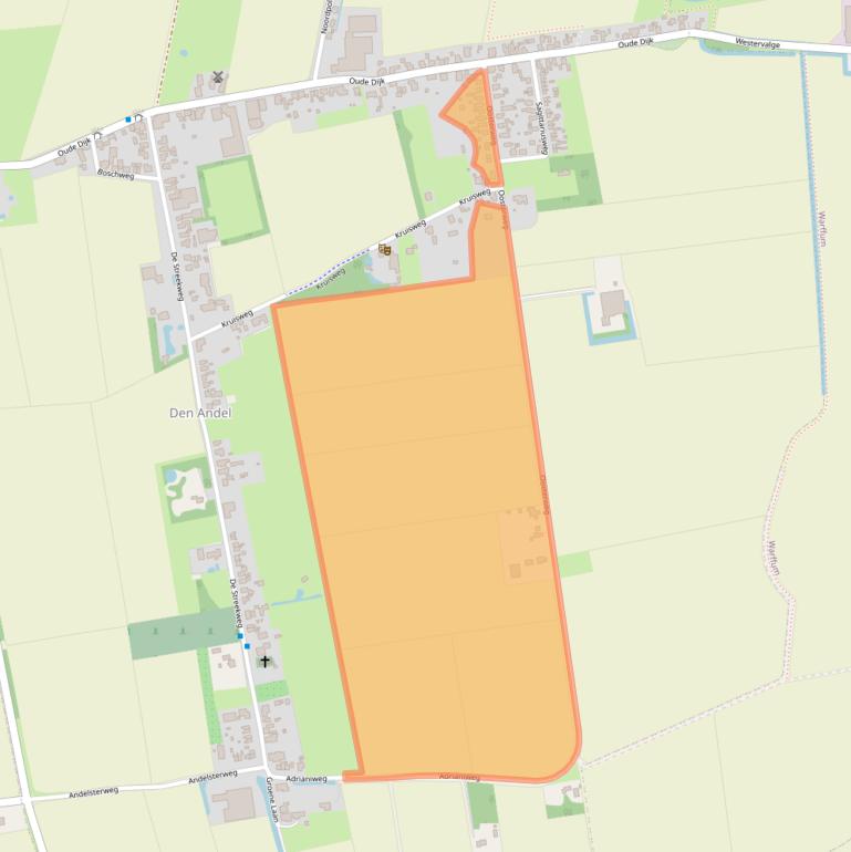 Kaart van postcodegebied 9956PH.