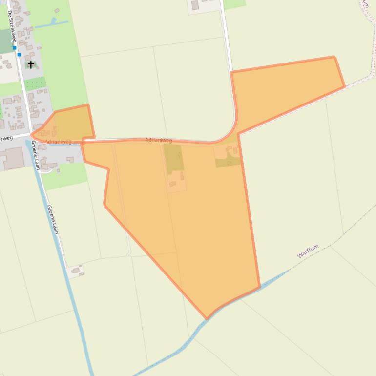 Kaart van postcodegebied 9956PL.