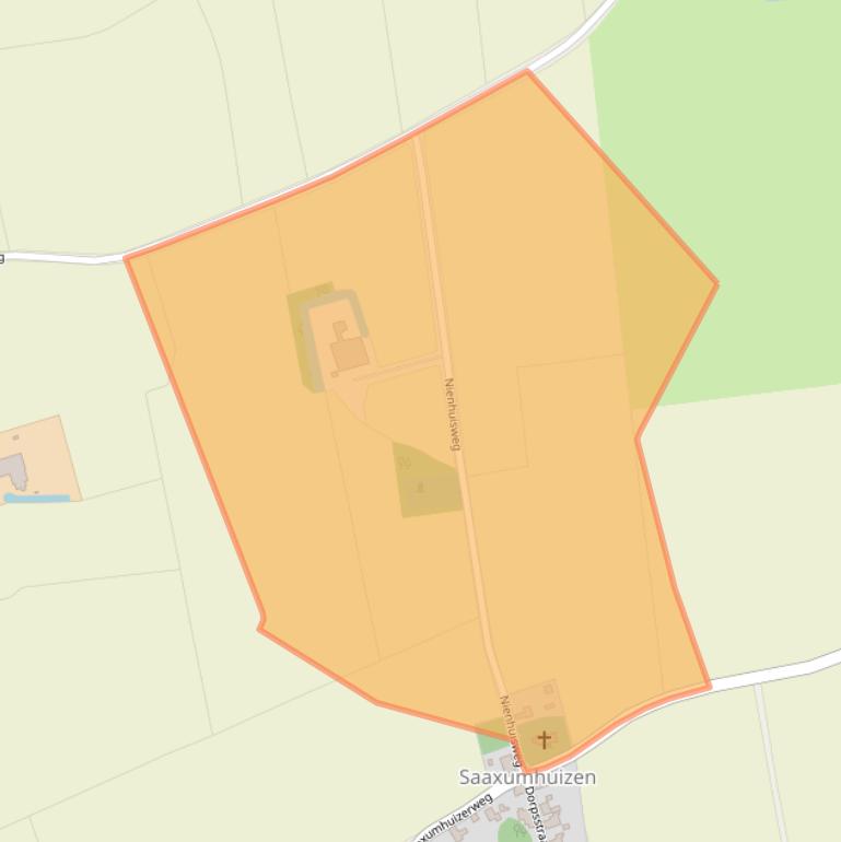 Kaart van postcodegebied 9957NG.