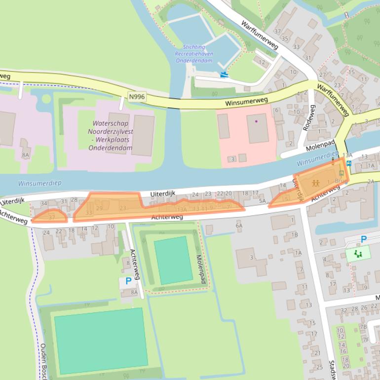 Kaart van postcodegebied 9959PC.