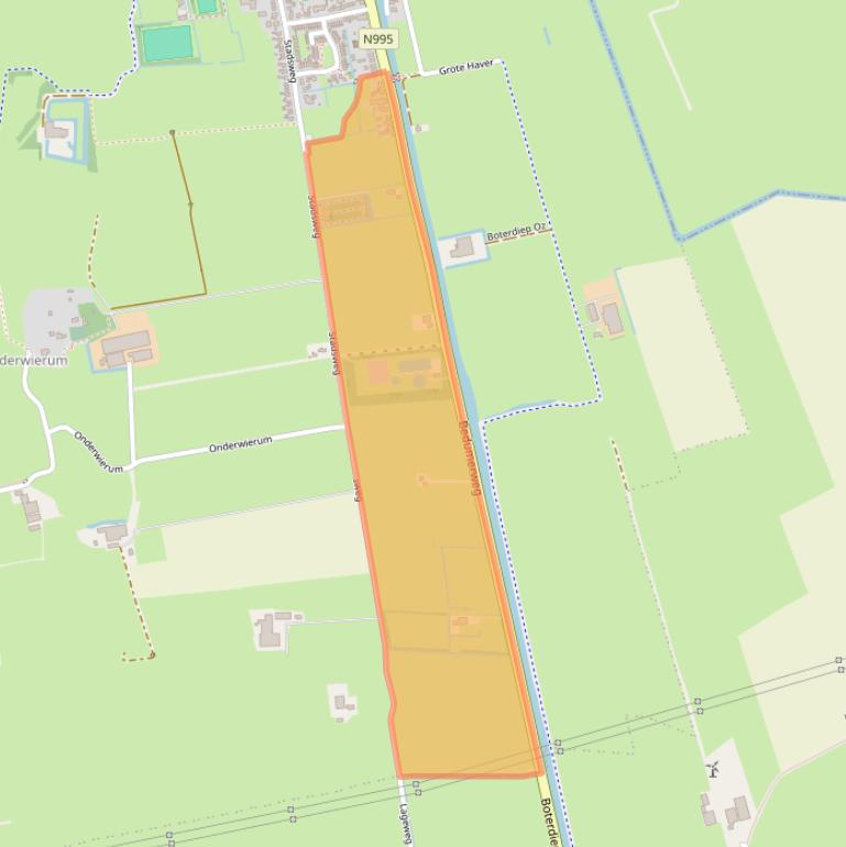 Kaart van postcodegebied 9959PH.