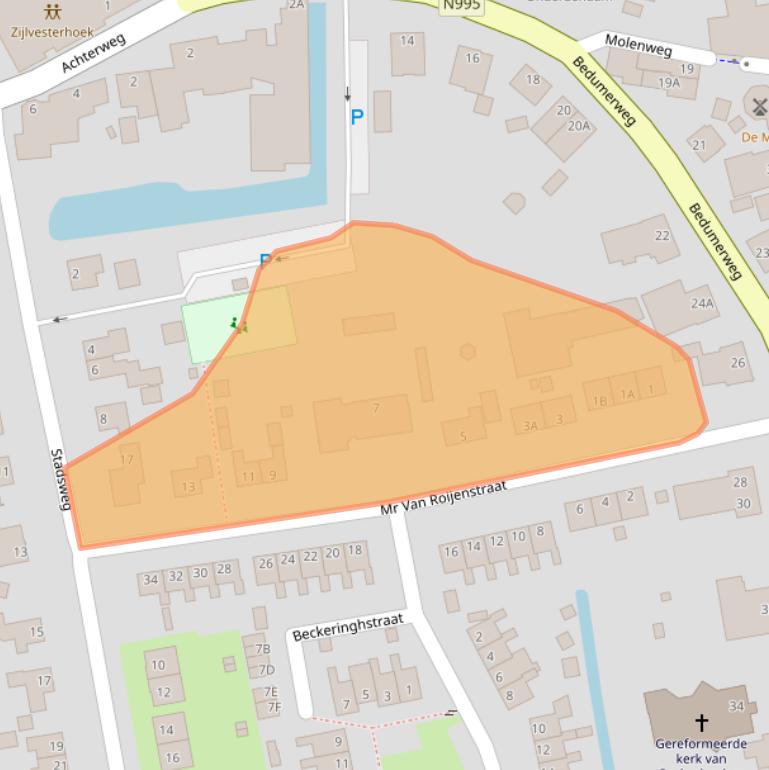 Kaart van postcodegebied 9959PN.