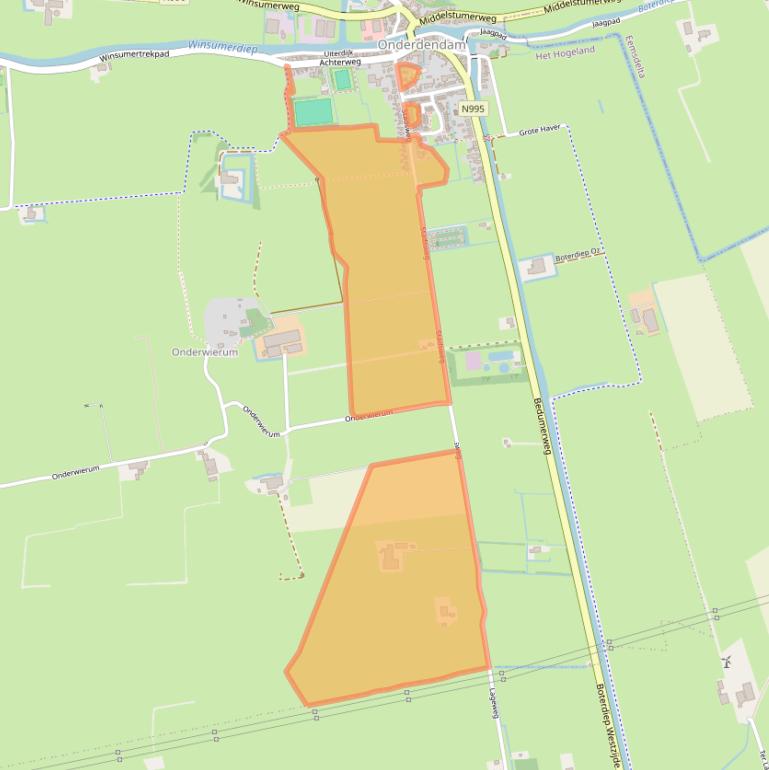 Kaart van postcodegebied 9959PS.