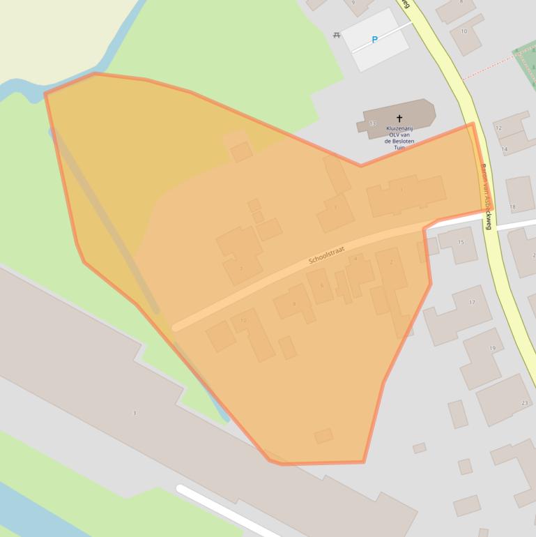 Kaart van postcodegebied 9963PE.