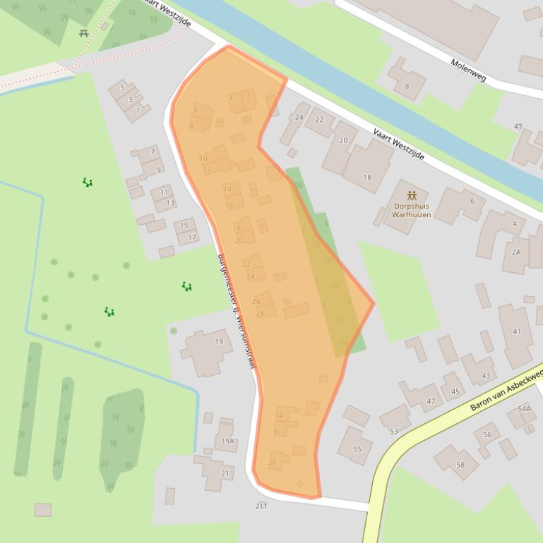 Kaart van postcodegebied 9963PK.