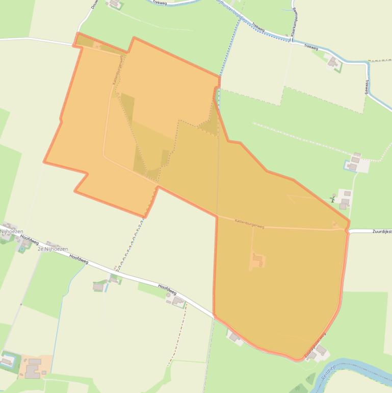 Kaart van postcodegebied 9963TD.