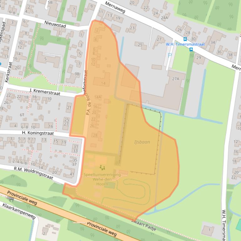 Kaart van postcodegebied 9964AK.