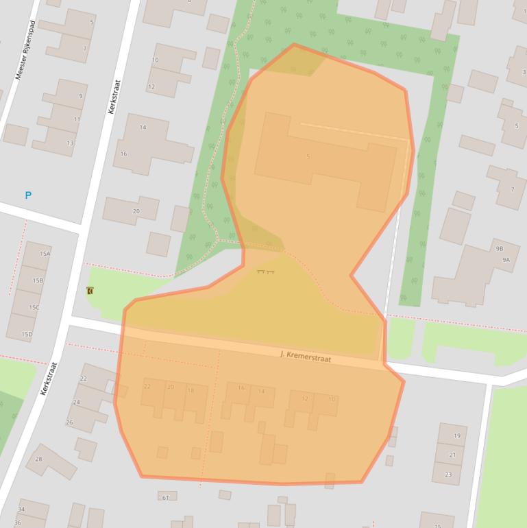 Kaart van postcodegebied 9964AL.