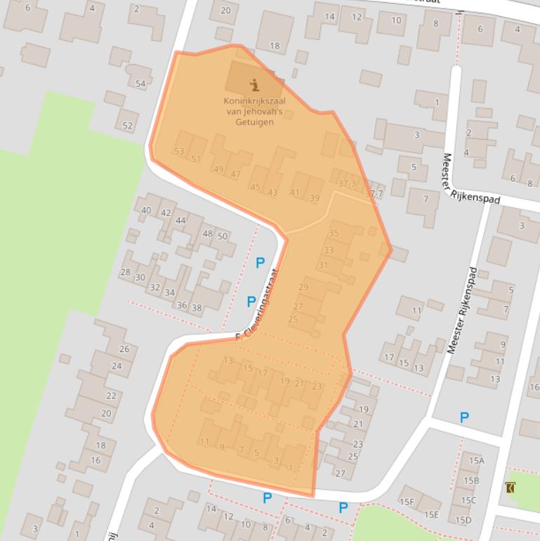 Kaart van postcodegebied 9964BA.