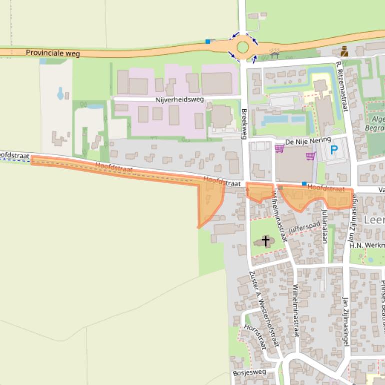 Kaart van postcodegebied 9965PB.