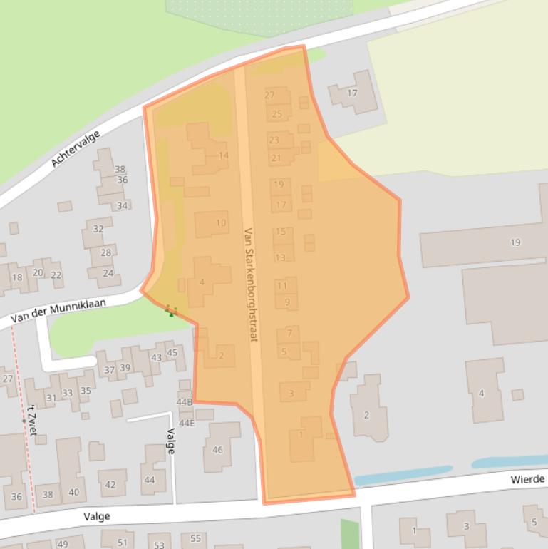 Kaart van postcodegebied 9965PC.