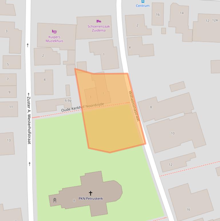 Kaart van postcodegebied 9965PK.