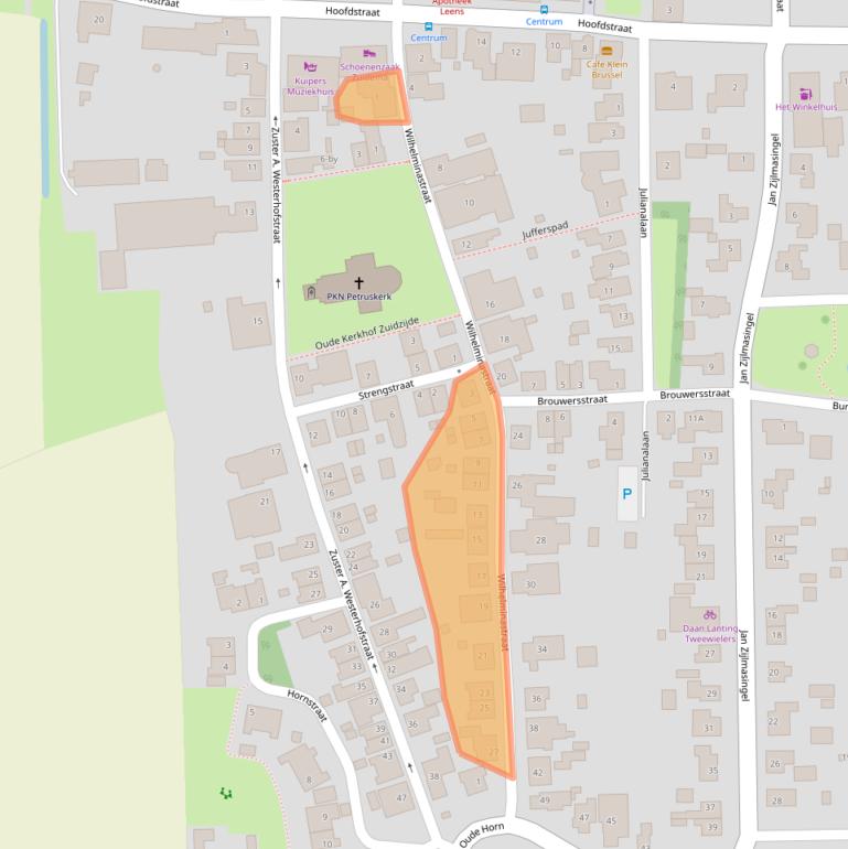 Kaart van postcodegebied 9965PN.