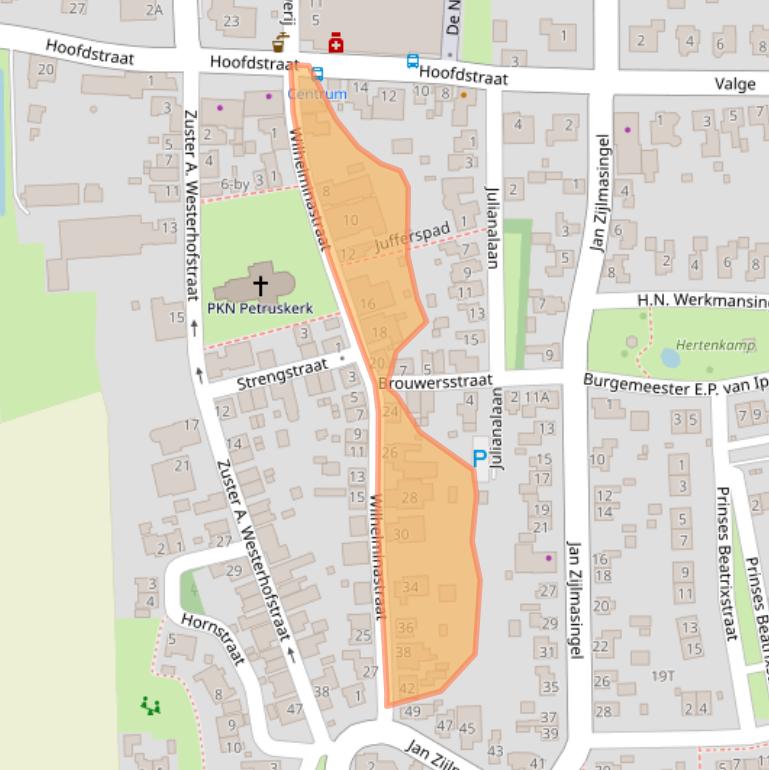 Kaart van postcodegebied 9965PP.