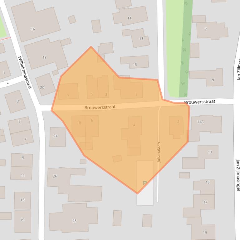 Kaart van postcodegebied 9965PT.