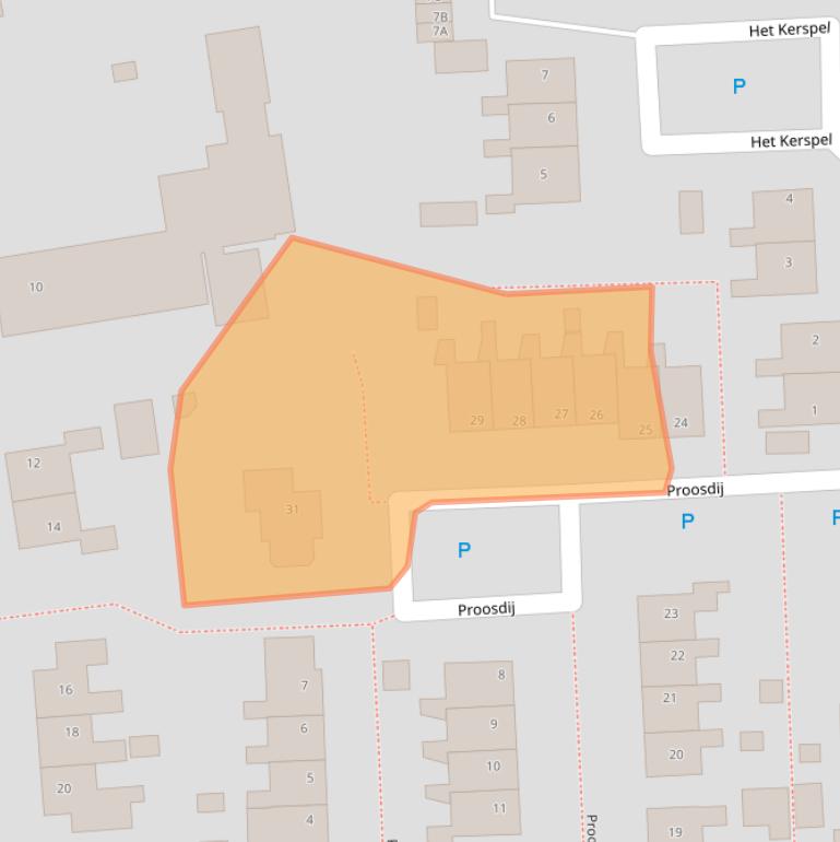 Kaart van postcodegebied 9965RH.