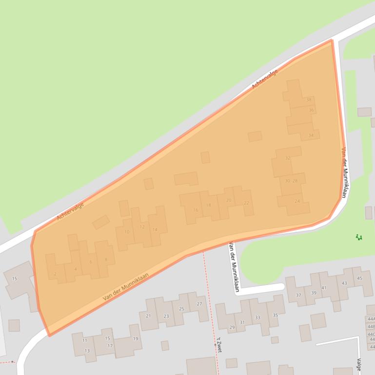 Kaart van postcodegebied 9965RR.