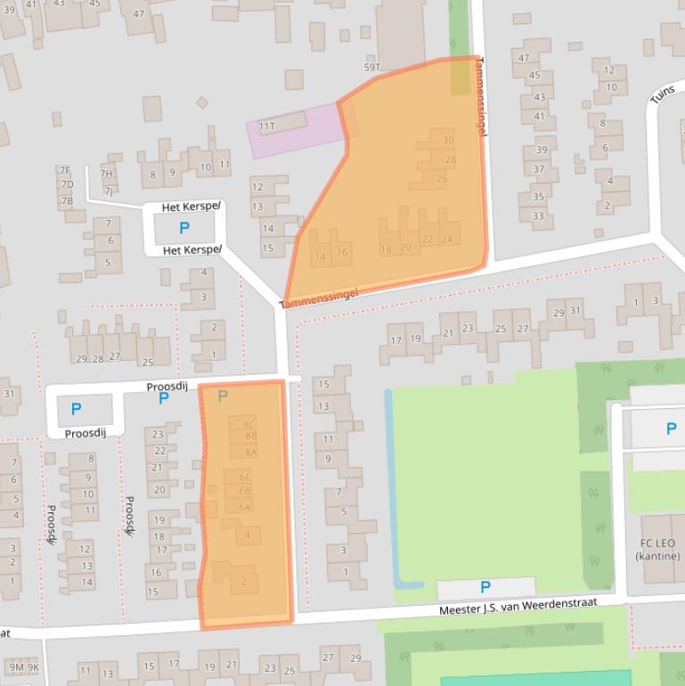 Kaart van postcodegebied 9965RX.