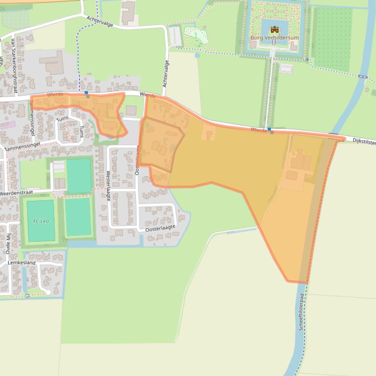 Kaart van postcodegebied 9965TA.