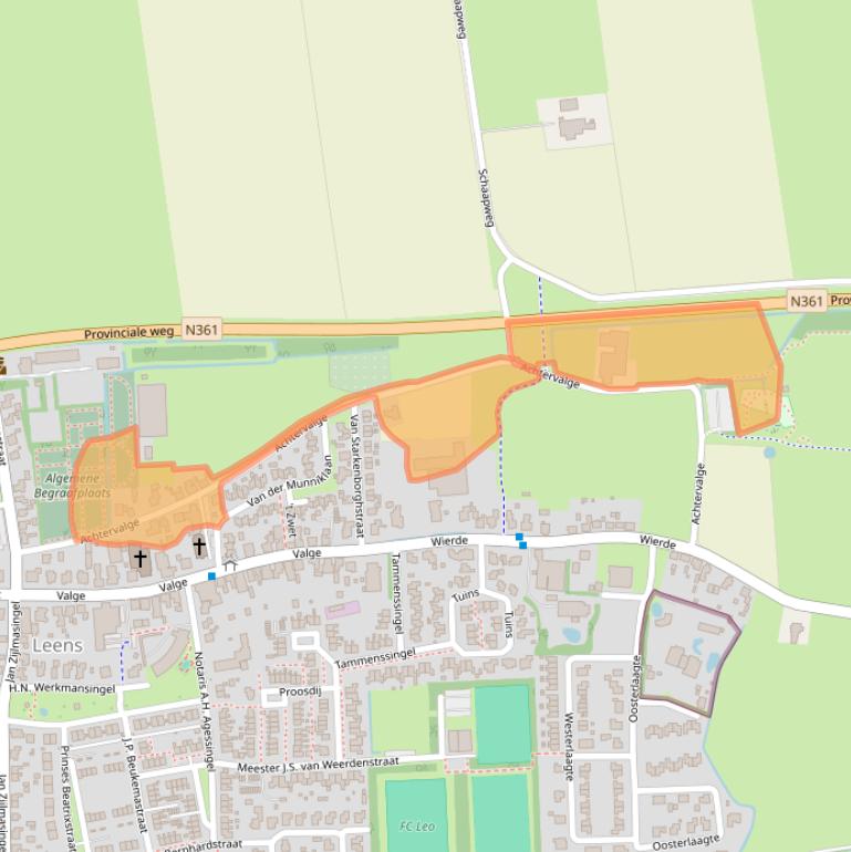 Kaart van postcodegebied 9965TJ.