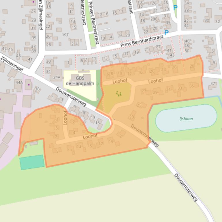 Kaart van postcodegebied 9965TR.