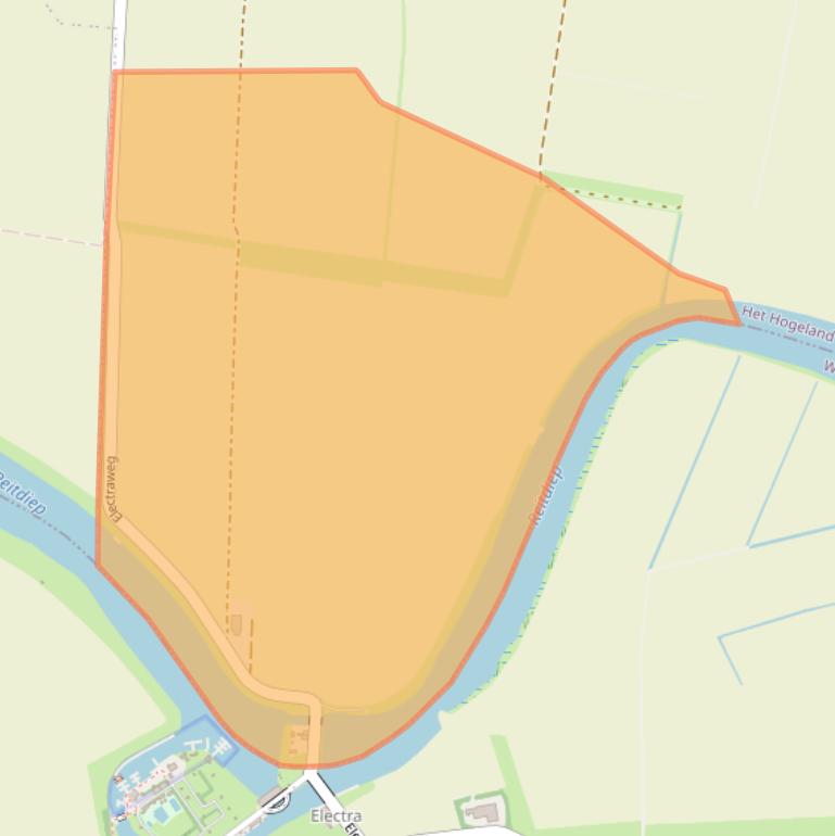 Kaart van postcodegebied 9966VL.