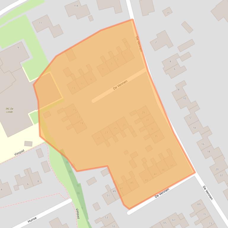 Kaart van postcodegebied 9967PC.