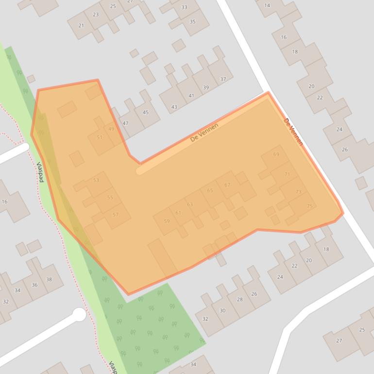 Kaart van postcodegebied 9967PD.
