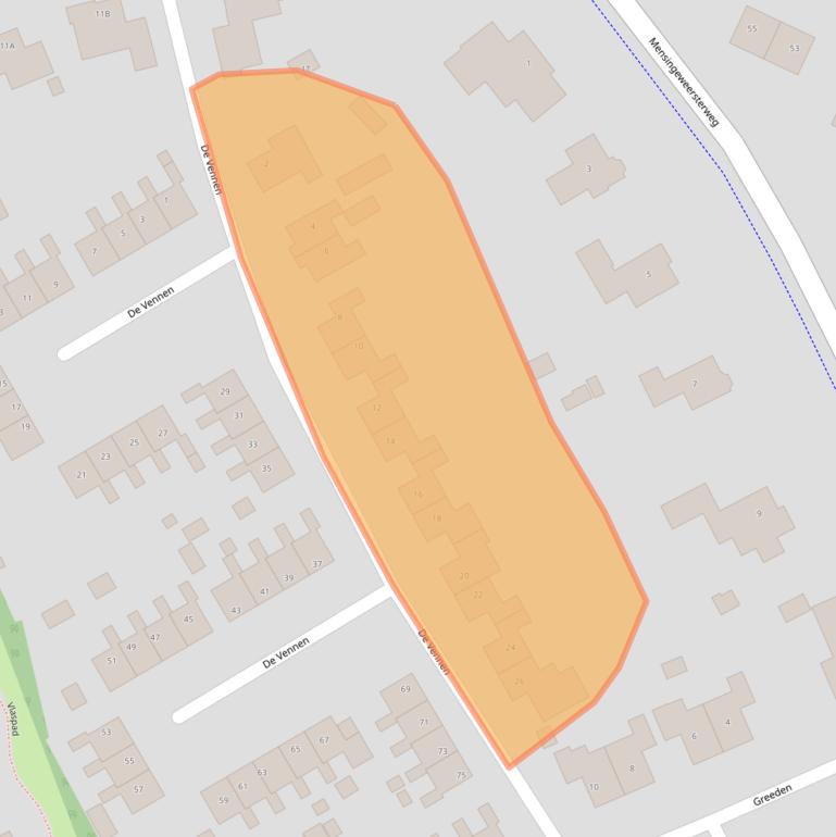 Kaart van postcodegebied 9967PE.