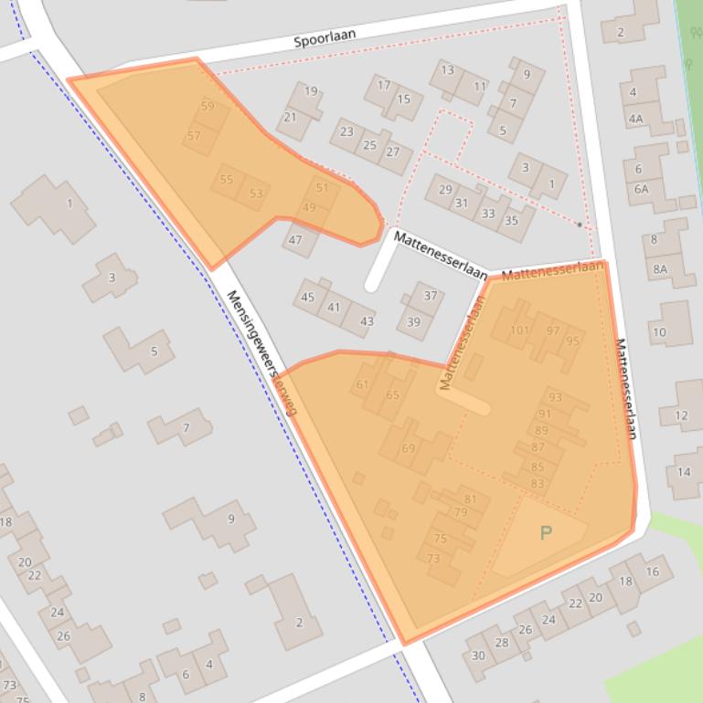 Kaart van postcodegebied 9967PK.