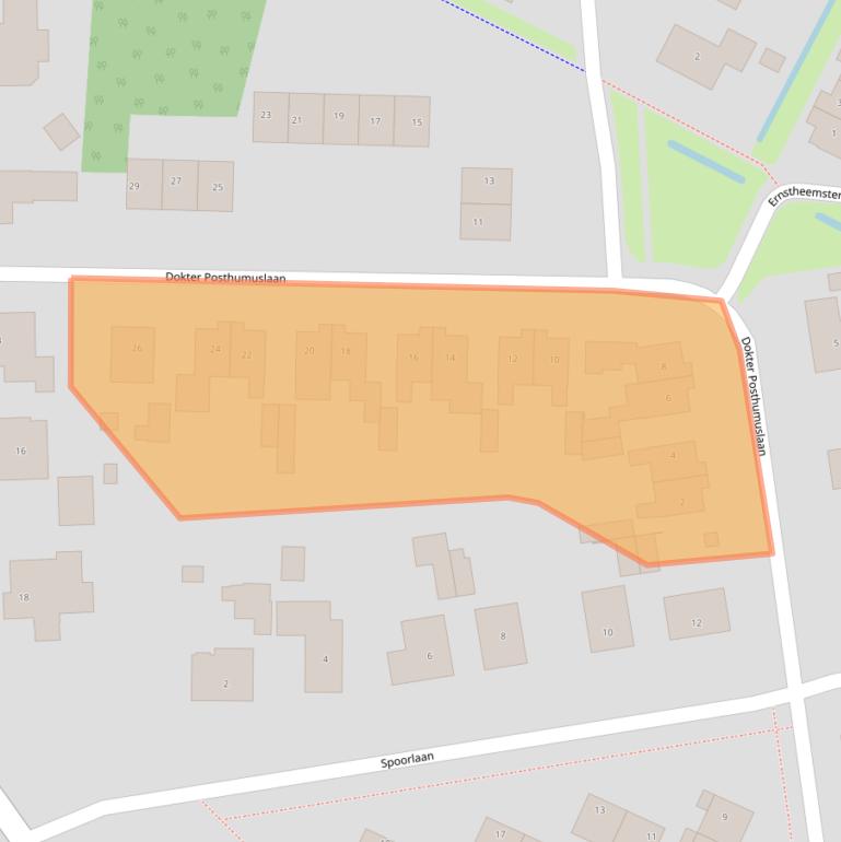 Kaart van postcodegebied 9967PN.