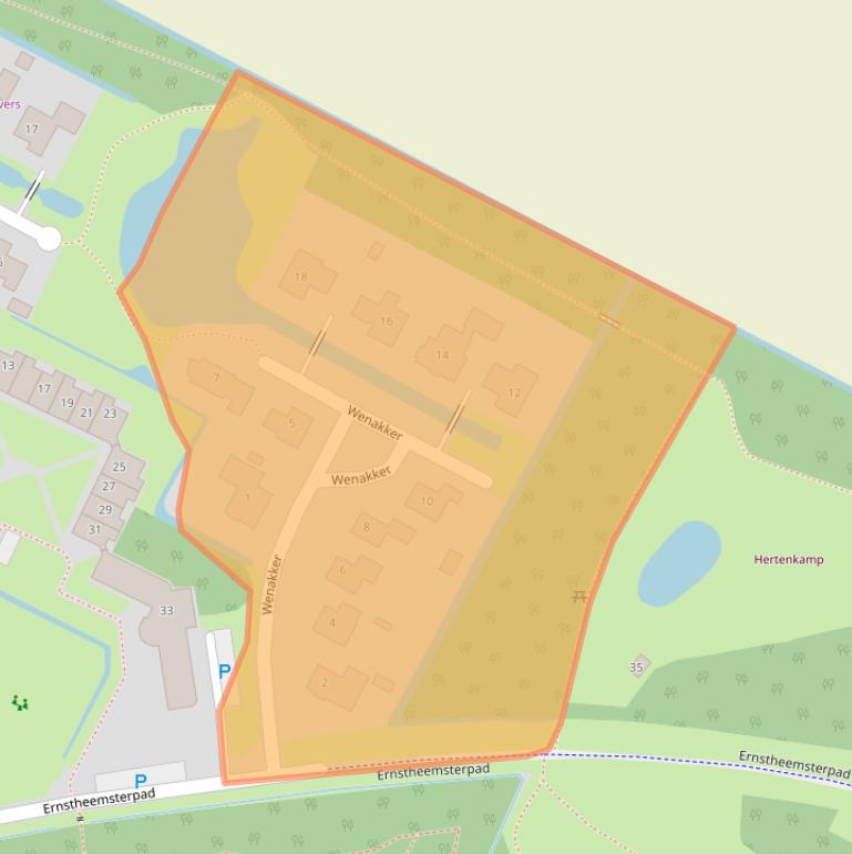 Kaart van postcodegebied 9967SP.