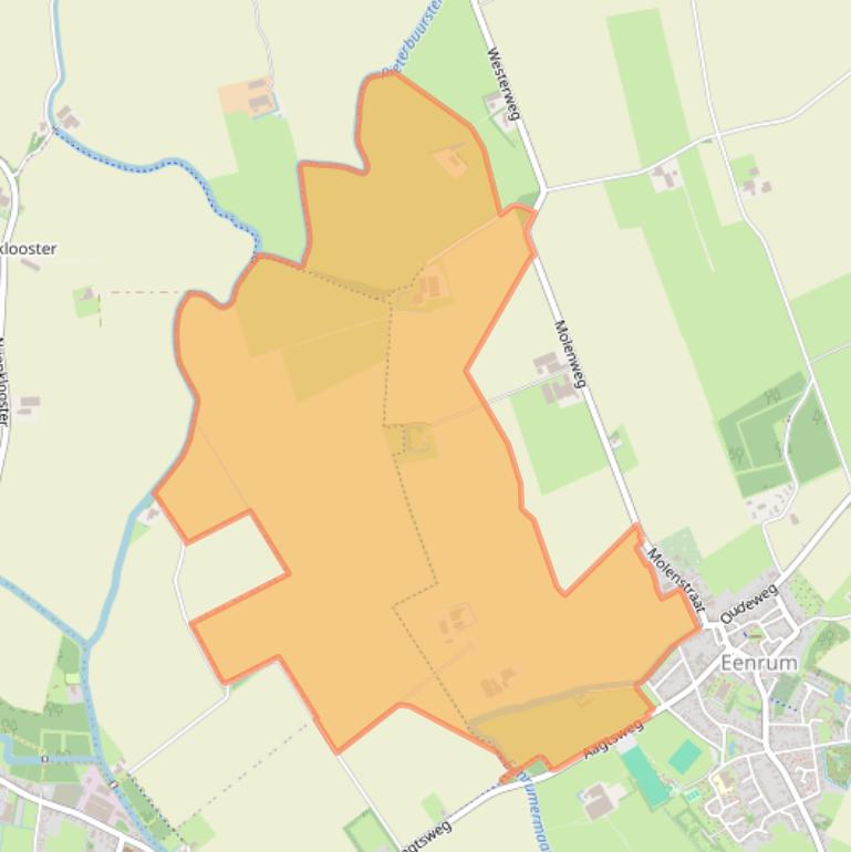 Kaart van postcodegebied 9967TH.
