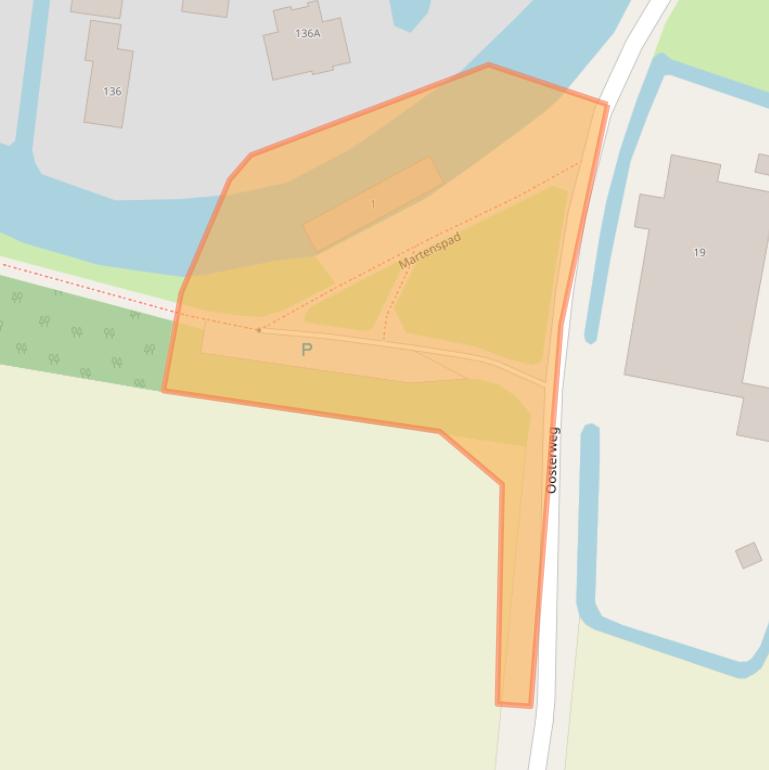 Kaart van postcodegebied 9968TN.