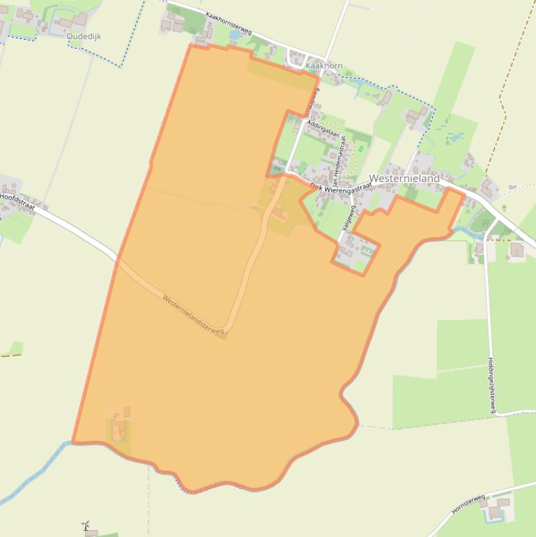 Kaart van postcodegebied 9969PA.