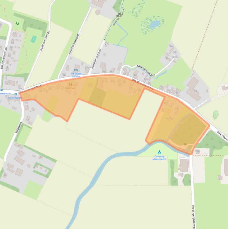 Kaart van postcodegebied 9969PC.