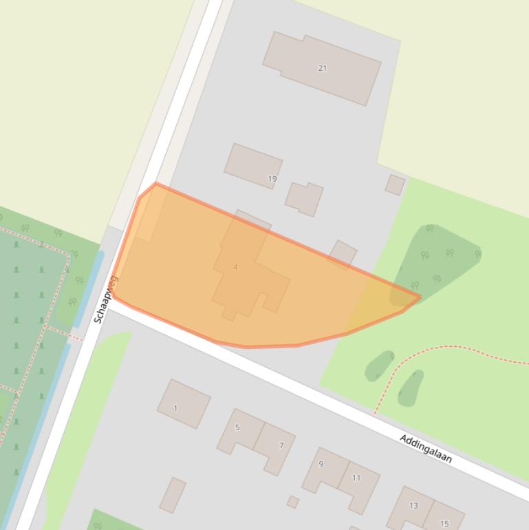 Kaart van postcodegebied 9969PL.