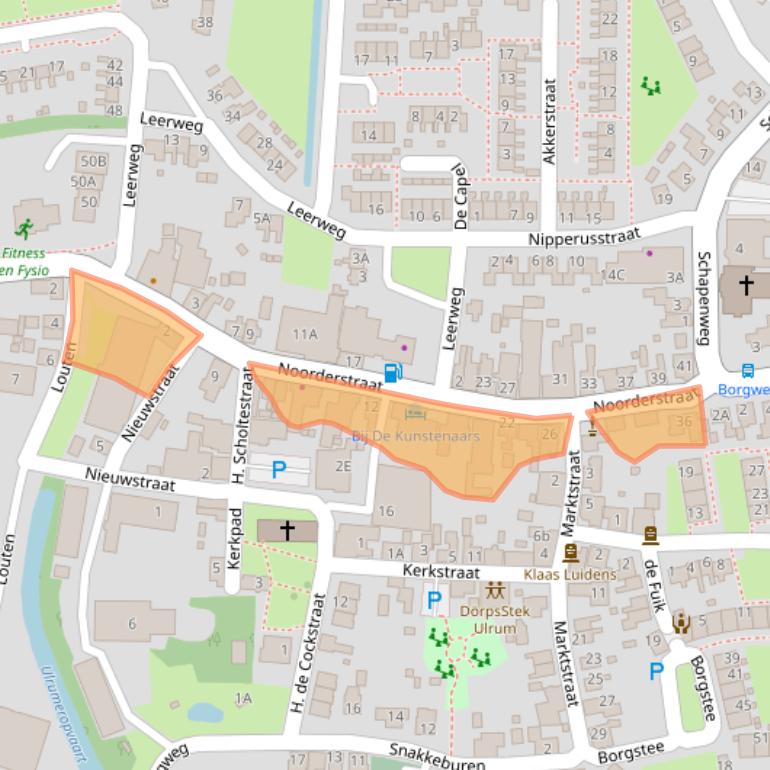 Kaart van postcodegebied 9971AC.