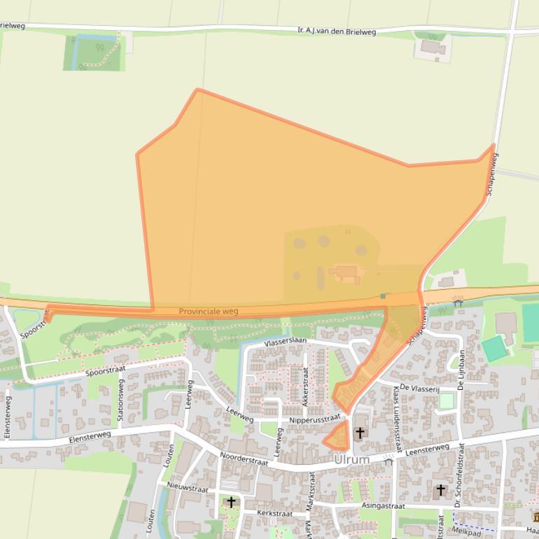 Kaart van postcodegebied 9971AH.