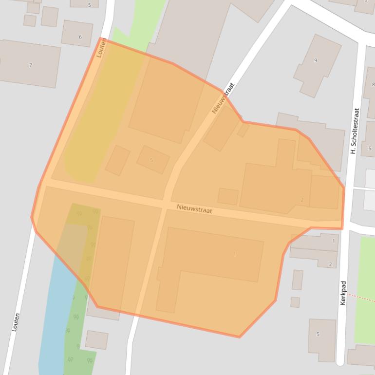 Kaart van postcodegebied 9971AT.