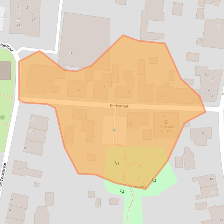 Kaart van postcodegebied 9971AX.