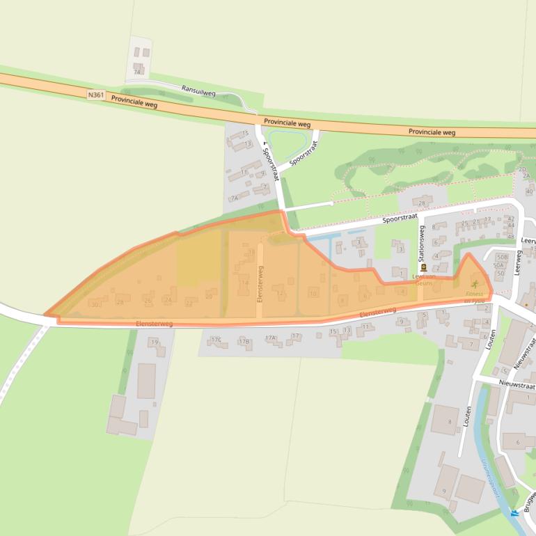 Kaart van postcodegebied 9971BB.