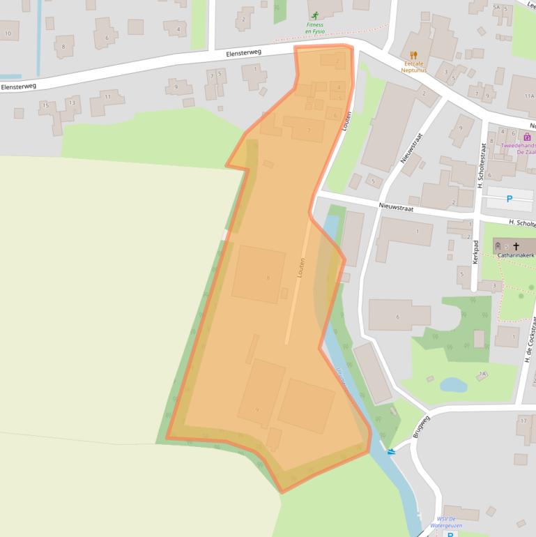 Kaart van postcodegebied 9971BC.