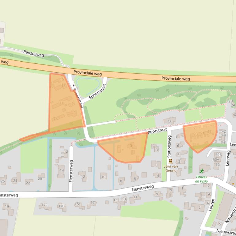 Kaart van postcodegebied 9971BD.