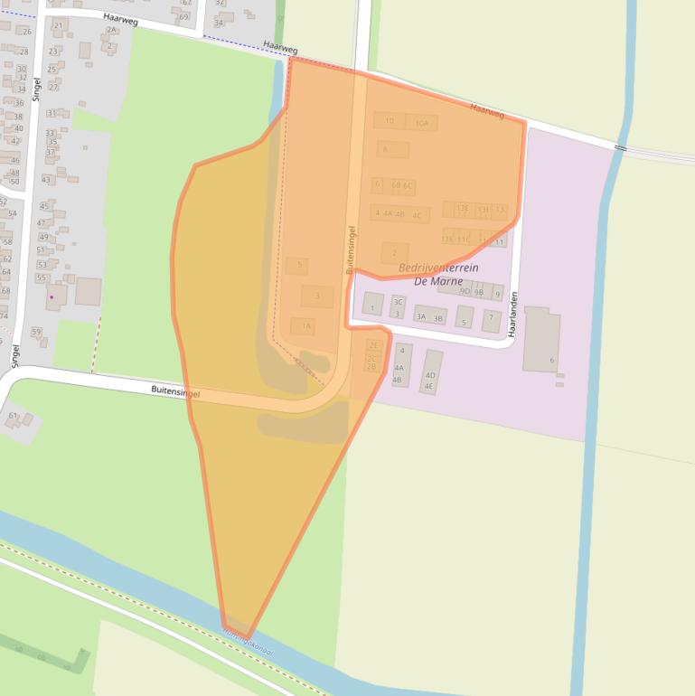 Kaart van postcodegebied 9971BK.