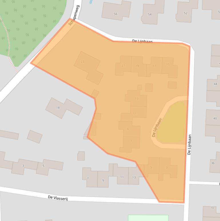 Kaart van postcodegebied 9971BL.