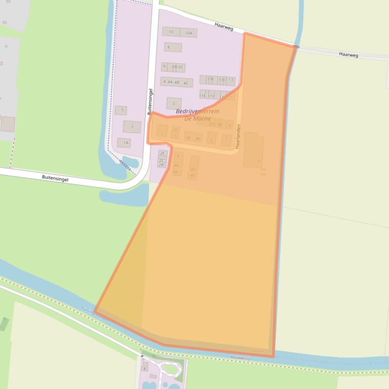 Kaart van postcodegebied 9971BM.