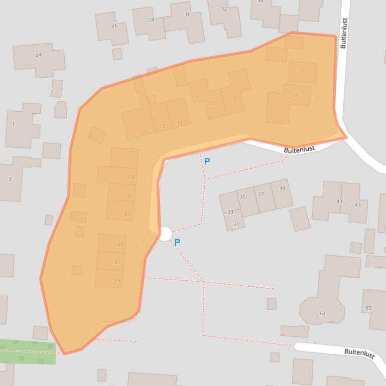 Kaart van postcodegebied 9971BP.