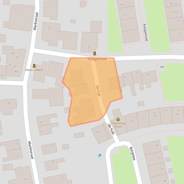 Kaart van postcodegebied 9971CC.