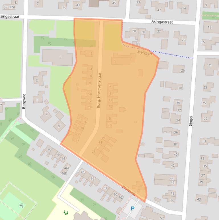 Kaart van postcodegebied 9971CL.